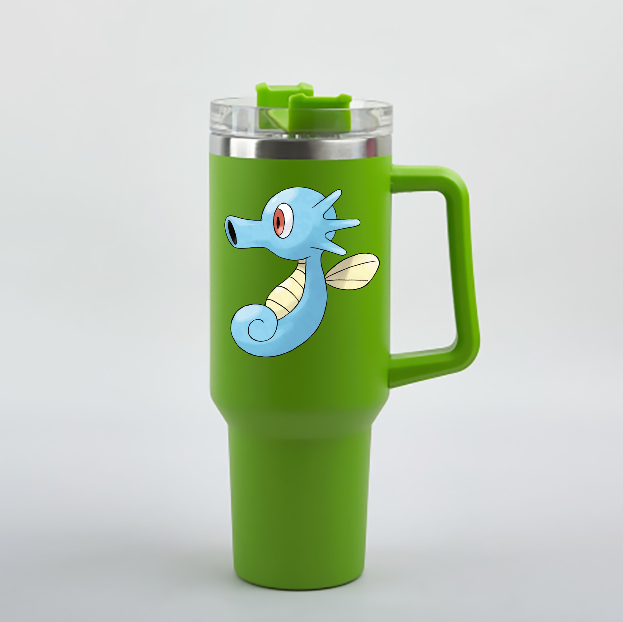 （画像用） ポケットモンスター Pokémon 1200mL車用タンブラー - クリスタルステッカー（プラスチックストロー付き）